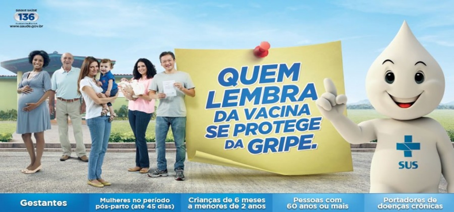 Campanha Nacional de Vacinação Contra Influenza em Alpestre será no período de 23 de abril á 01 de junho.