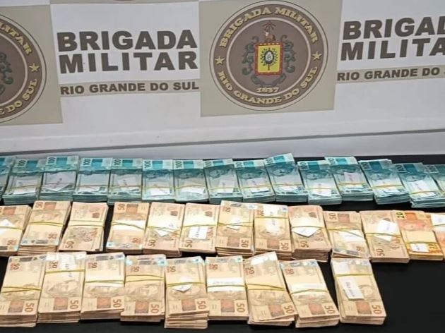Alpestre: Brigada Militar apreende mais de R$ 250.000,00 em espécie