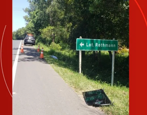 Após furtar TV, homem é morto em rodovia do RS ao ser atropelado duas vezes pelo filho do padrasto, diz polícia