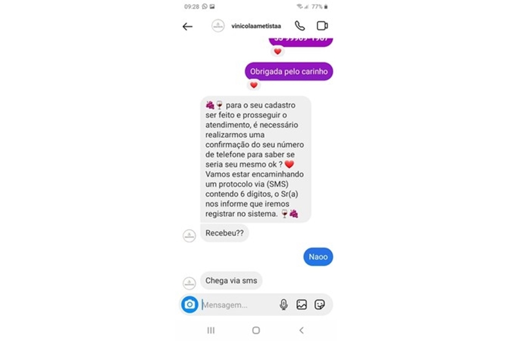 Casos do golpe do falso Instagram são registrados na região
